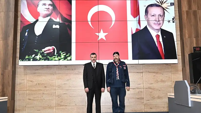 Türkiye İzcilik Federasyonu Heyetinden Vali Çiftçi'ye Ziyaret