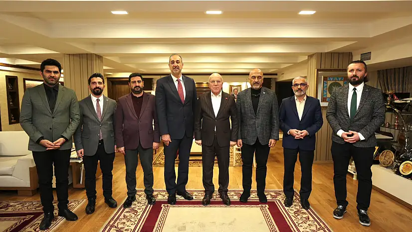 Türkiye Uzay Ajansı Yönetim Kurulu Üyesi Karabeyoğlu, Erzurum Büyükşehir Belediyesi'nde Ağırladı