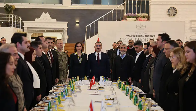 Vali Ercan Turan Onuruna Veda Programı Düzenlendi