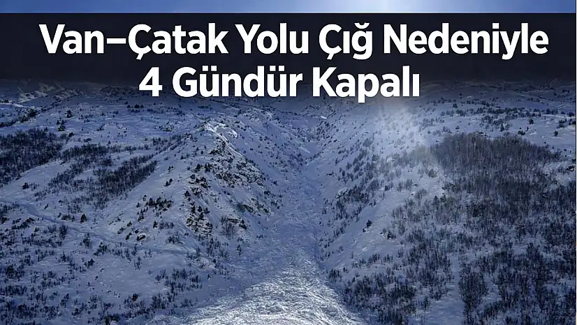 Van-Çatak karayolu çığ nedeniyle 4 gündür kapalı, ilçede hayat durma noktasında