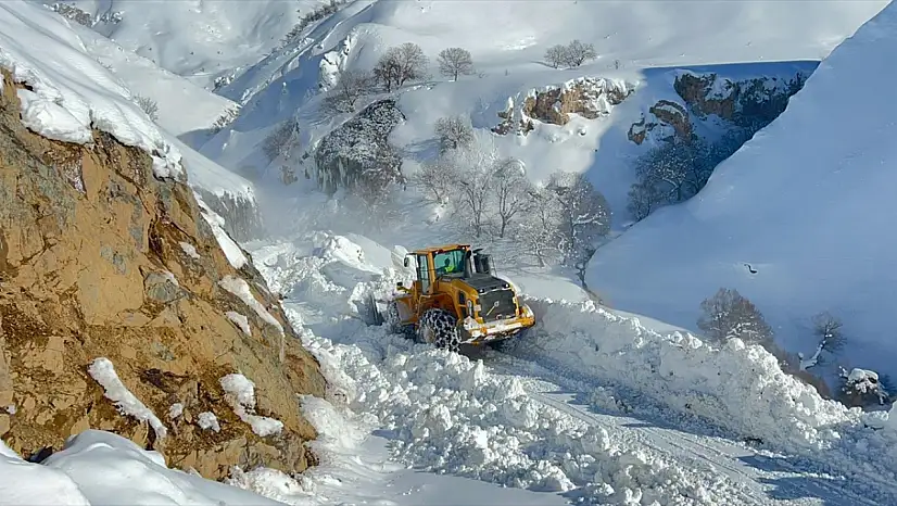 Van'dan Bitlis'e kış ulaşımı durdurdu