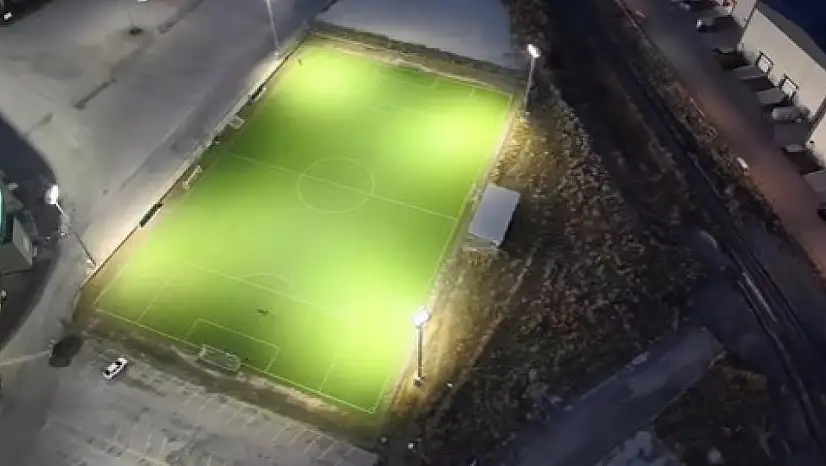 Yakutiye Spor Kampüsü LED Işıklarıyla Göz Kamaştırıyor