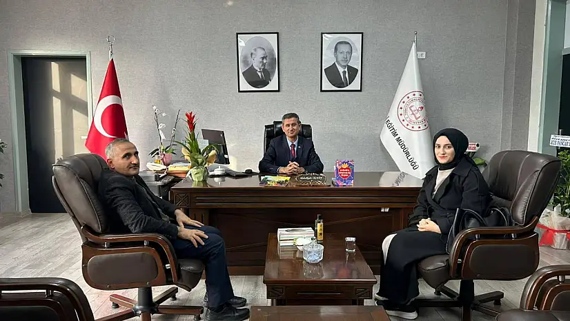 Yazar Beyza Aruk'tan Müdür Abdulkadir Altay'a Nezaket Ziyareti