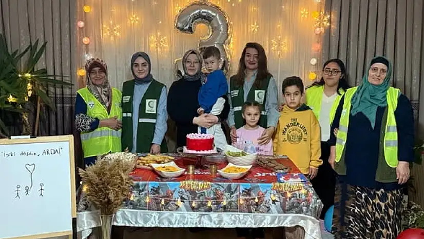Yeşilay Kars Şubesi, Minik Yeşilcan'ın Doğum Gününde Bir Araya Geldi