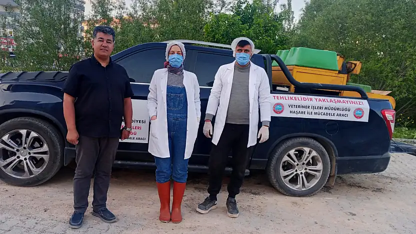 Ağrı Belediyesi yaz dönemi ilaçlama çalışmalarına başladı