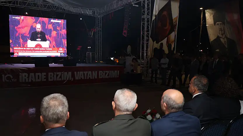 Ağrı'da 15 Temmuz'un 10. yılında demokrasi ve millî birlik ruhu yaşatıldı