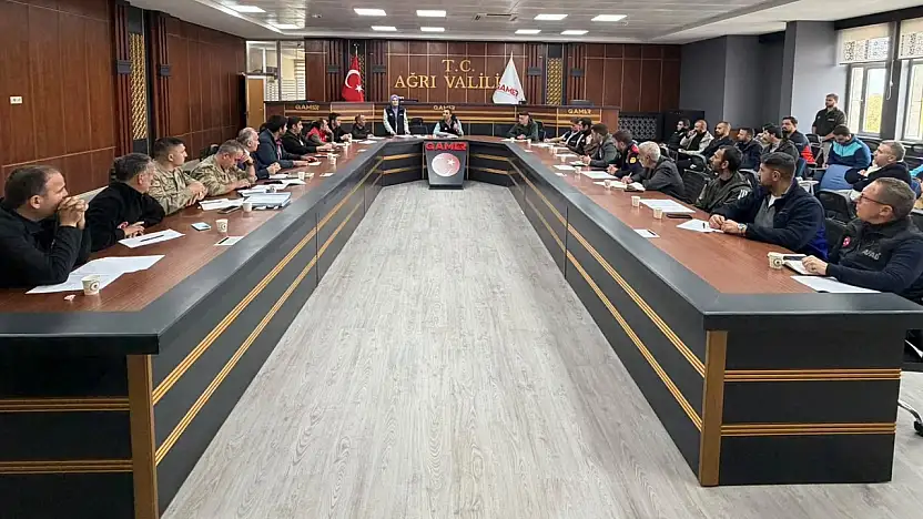 Ağrı'da afet anında kim, ne yapacak? AFAD'da kritik toplantı