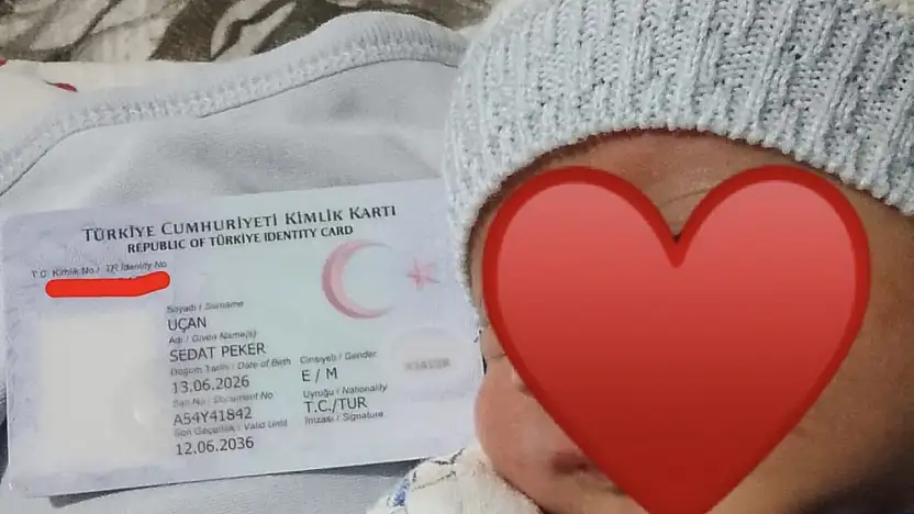 Ağrı'da dünyaya gelen bebeğe 'Sedat Peker' adı verildi