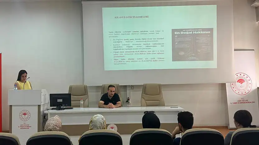 Ağrı'da gıda denetim personeline Türk Gıda Kodeksi eğitimi verildi