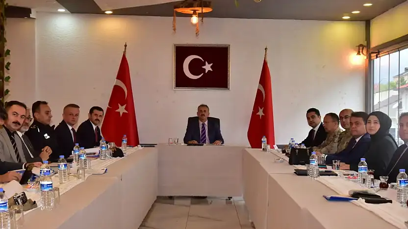 Ağrı'da güvenlik için kritik toplantı yapıldı