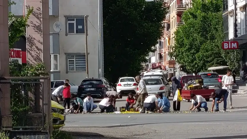 Ağrı'da insanlık ölmemiş dedirten görüntü