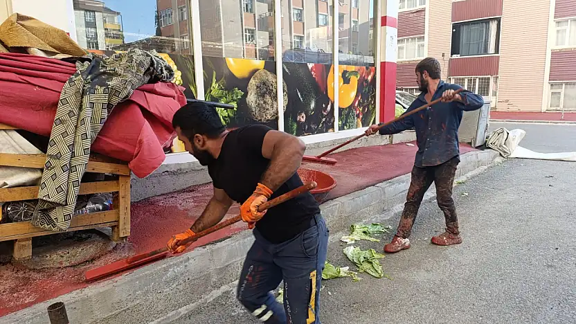 Ağrı'da kaldırımlar renklendi, mahalle sakinleri memnun kaldı