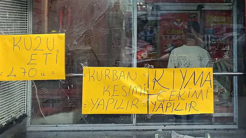 Ağrı'da kasaplarda bayram yoğunluğu devam ediyor