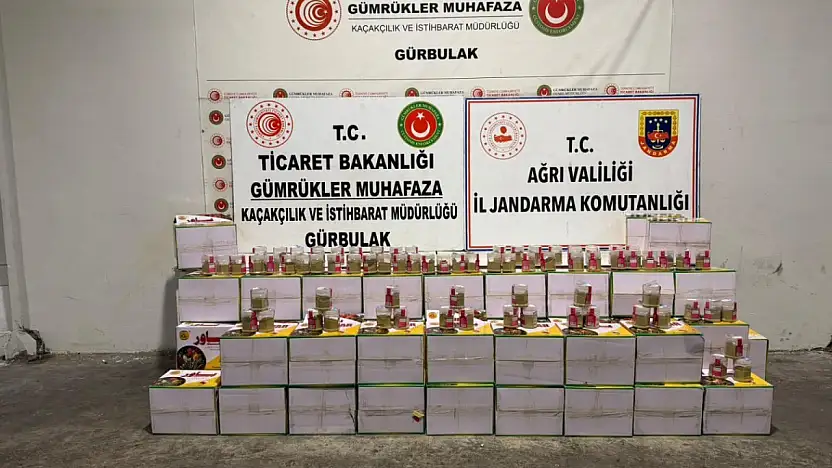 Ağrı'da kavanozlardan eroin çıktı