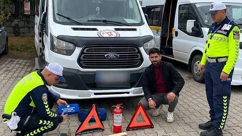 Ağrı'da okul servisleri mercek altında: 552 araç denetlendi