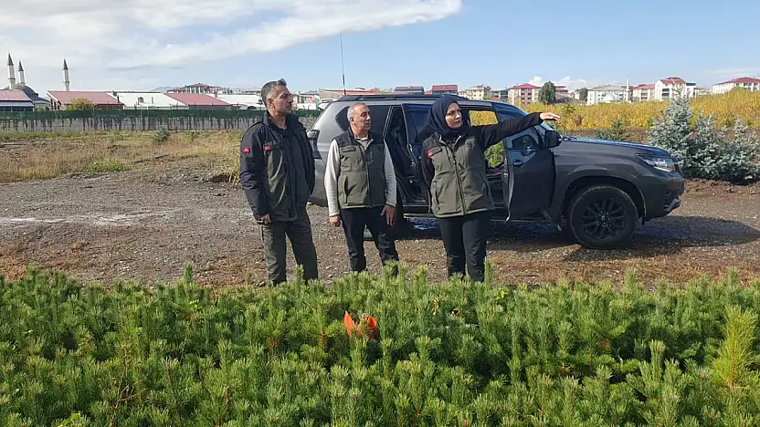 Ağrı'da önce denetledi sonra fidan dikimi için talimat verdi