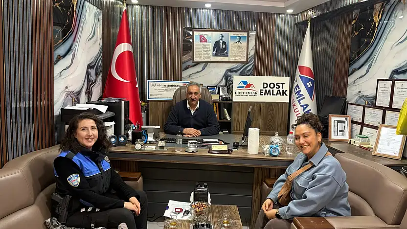 Ağrı'da polisler okul güvenliği için muhtarın kapısı çalındı