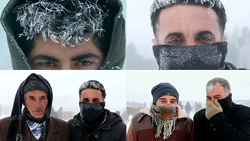 Ağrı'da saç beyazlatan soğuk