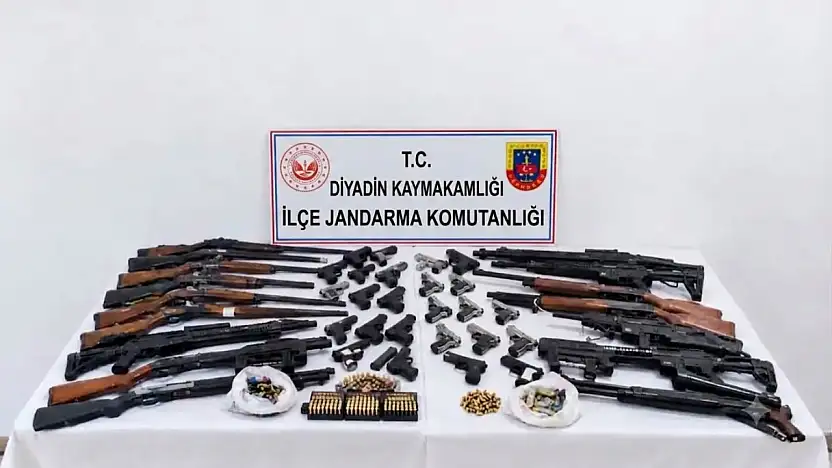 Ağrı'da silah kaçakçılığına büyük darbe