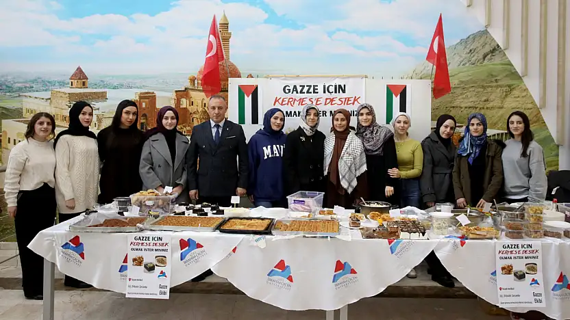 Ağrı'da üniversite gençliğinden Gazze için güçlü dayanışma