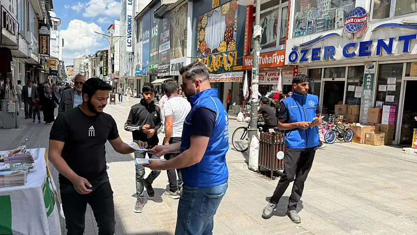 Ağrı'da uyuşturucuyla mücadele için farkındalık standı kuruldu