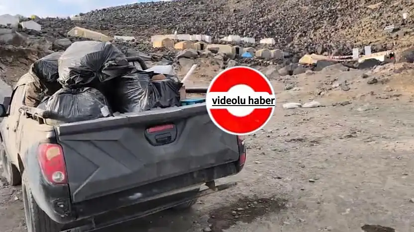 Ağrı Dağı'nda kamp alanları çöple mücadele ediyor