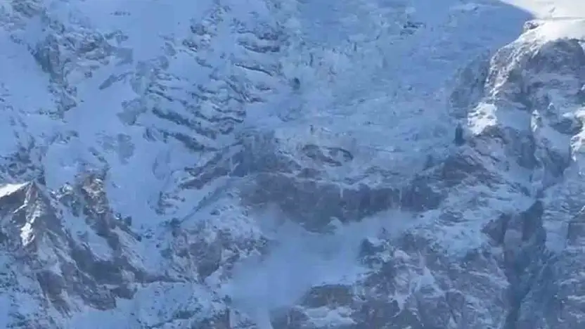 Ağrı Dağı'nın kuzey yamacına çığ düştü