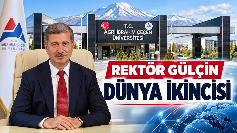 Ağrı'dan dünya çapında başarı: AİÇÜ Rektörü Gülçin dünya ikincisi oldu