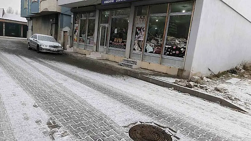 Ağrı Diyadin'de kar yağışı başladı