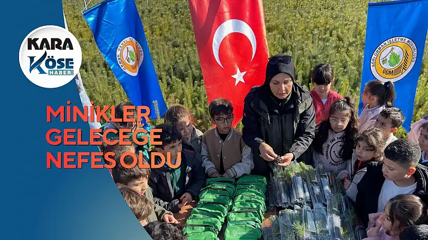 Ağrı Doğa Koleji öğrencileri fidan dikerek çevre sevgisini büyüttü