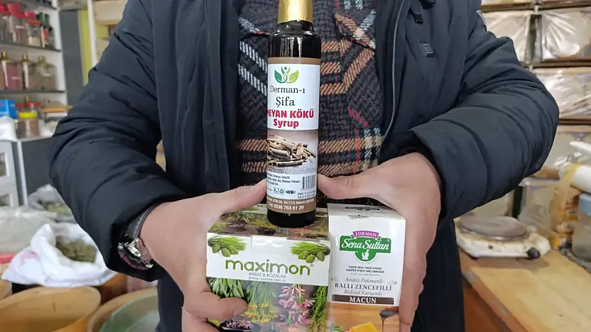 Ağrı ilinde kışın artan sağlık sorunları için doğal ürünlere ilgi yükseliyor