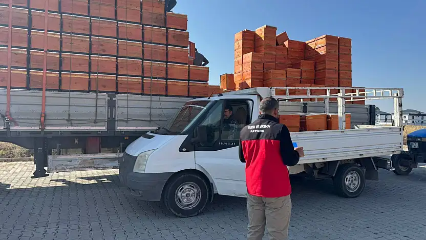 Ağrı'nın Patnos ilçesinde arıcılara kovan desteği sağlandı