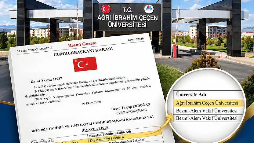 Ağrı'ya Diş Hekimliği Fakültesi müjdesi! Başkan İlhami Yıldız'dan teşekkür
