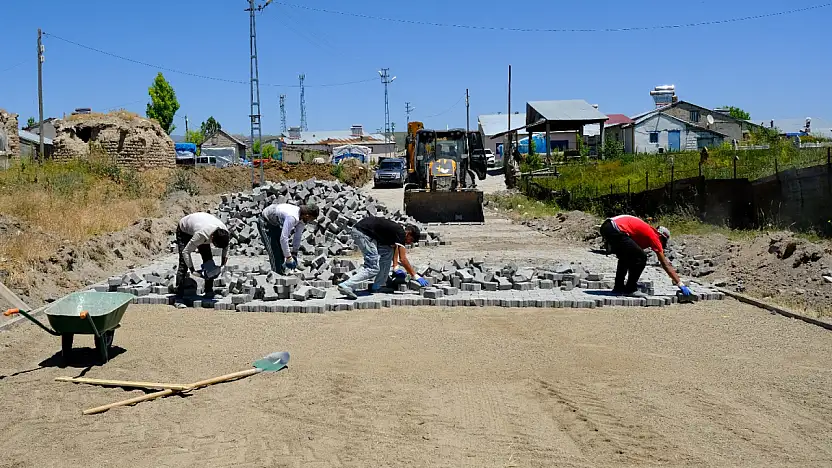 Aşkale Köyü'nün yolları modern altyapıya kavuştu