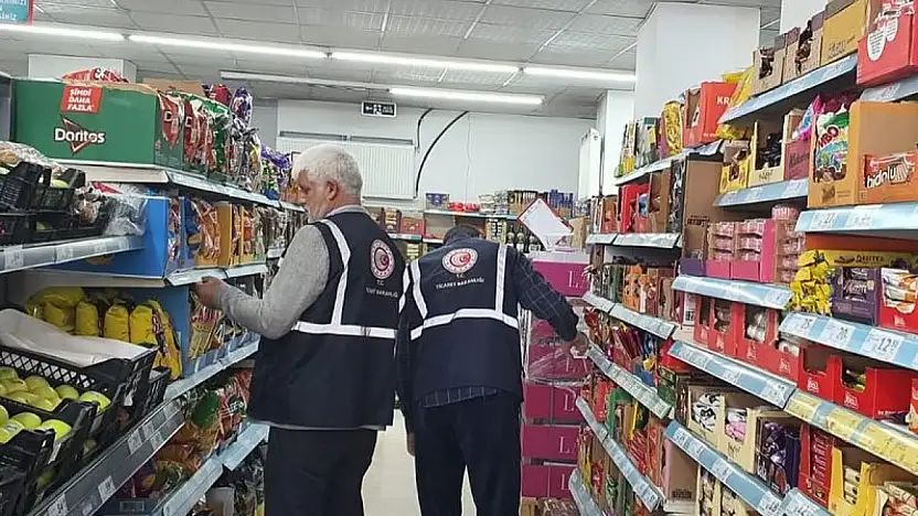 Diyadin'de 10 markette 2050 ürün denetlendi