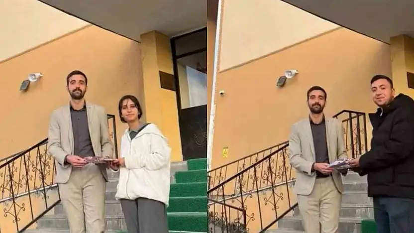 Diyadin'de bir öğrencinin davranışı örnek oldu