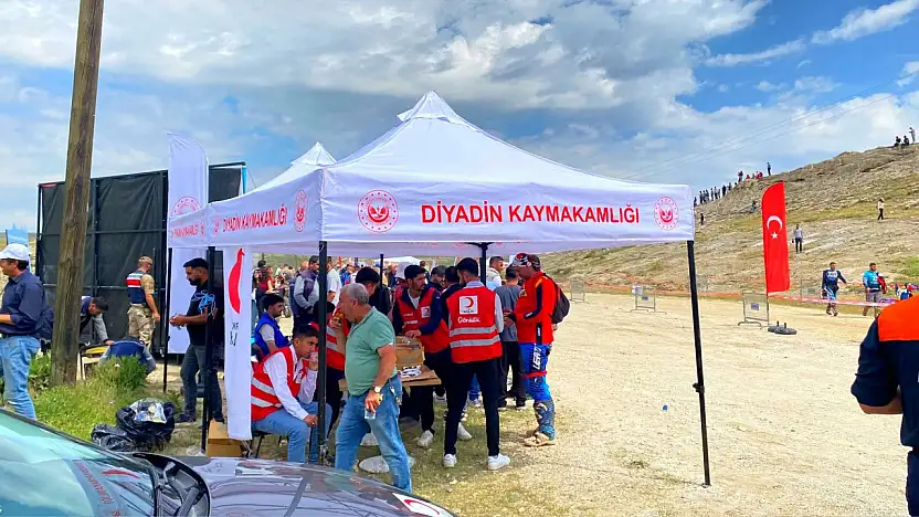 Diyadin'de Enduro Şampiyonası'na Kızılay ve SYDV'den destek