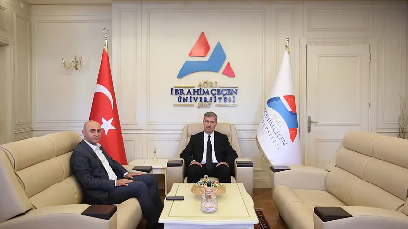 Doğubayazıt Kaymakamı Ekinci'den Rektör Gülçin'e ziyaret