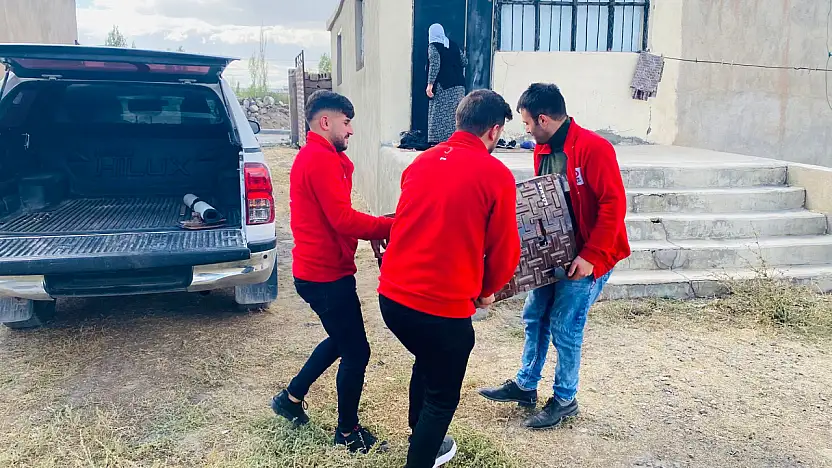 Kızılay'dan ailelere kış öncesi anlamlı yardım
