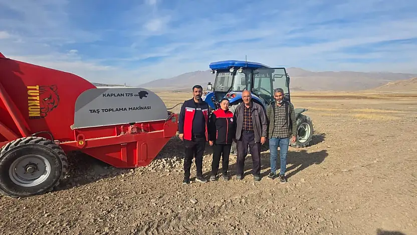 Doğubayazıt'ta DAP Projesi makinesi sahada test edildi