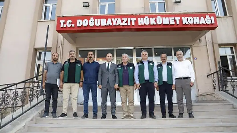 DSİ 8. Bölge Müdürlüğü Heyeti, Doğubeyazıt Kaymakamı Murat Ekinci'yi Ziyaret Etti