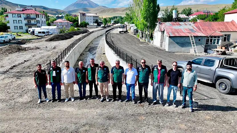 DSİ Eleşkirt'teki taşkın koruma çalışmalarını yerinde inceledi