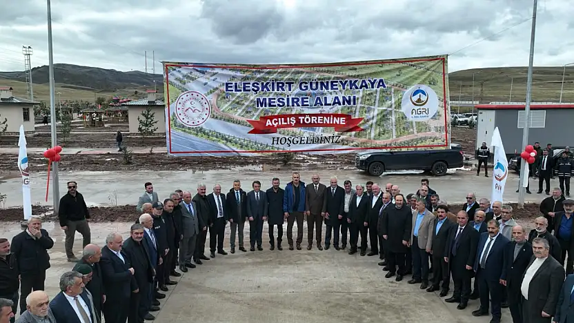 Eleşkirt Güneykaya'da 40 dekarlık tesis hizmete girdi