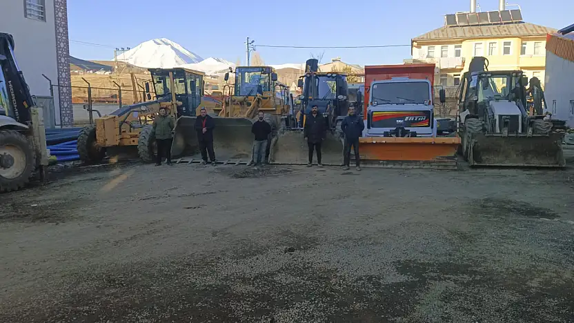 Eleşkirt'te kar yağmadan hazırlık tamamlandı