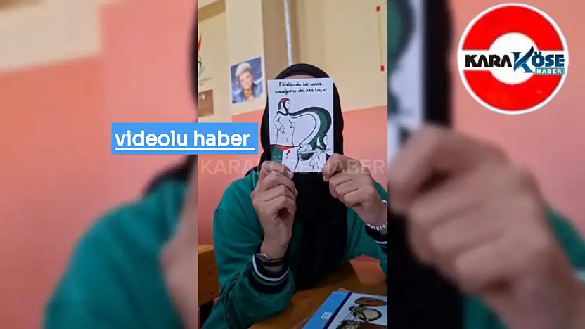 Gazze için sessiz kalmadılar: Eleşkirtli öğrencilerden anlamlı video
