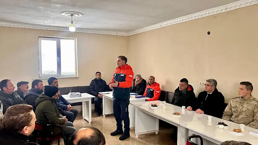 Güneykaya Köyü'nde AFAD'dan kış uyarısı