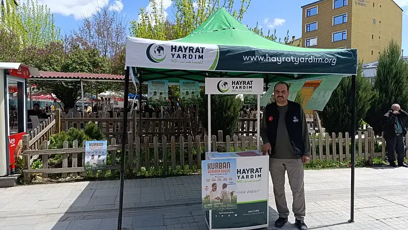Hayrat Yardım Ağrı Temsilciliği kurban bağışlarını kabul etmeye başladı