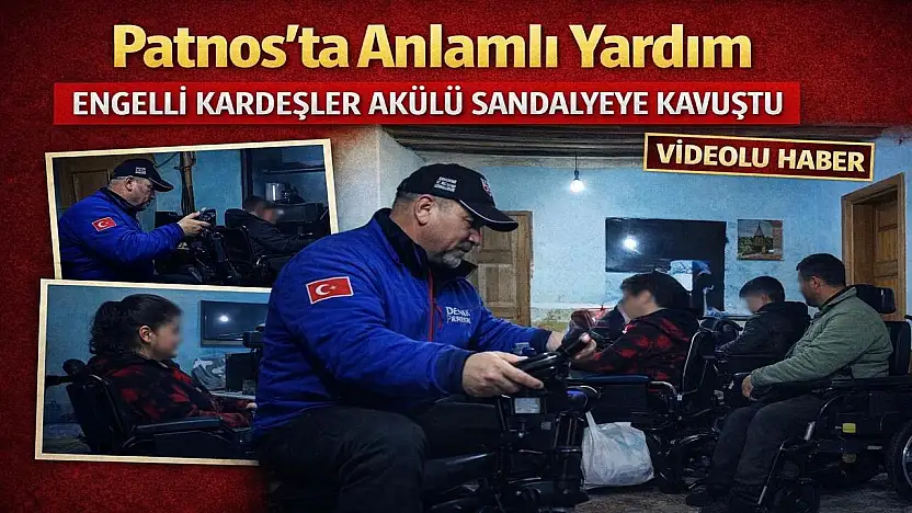 Karlı yollar aşıldı, engelli iki kardeşin yüzü güldü