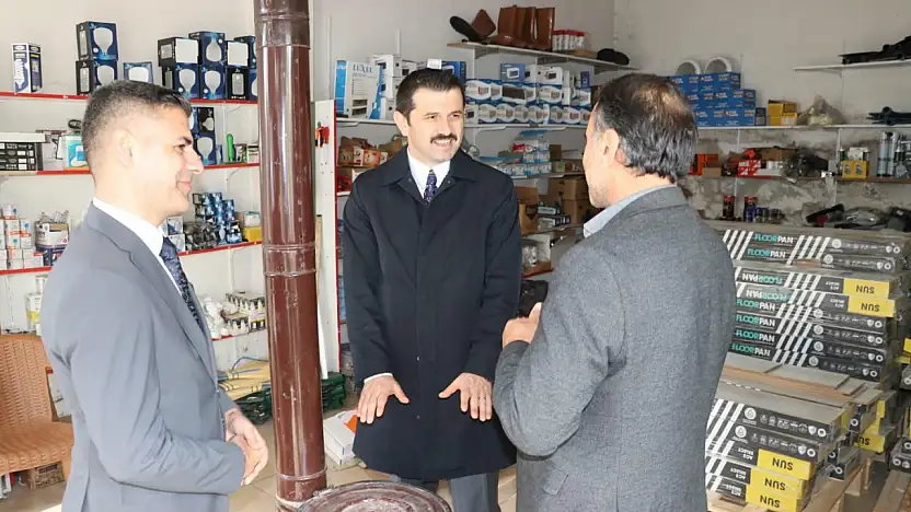 Kaymakam Coşkun Tutak esnafını dinledi