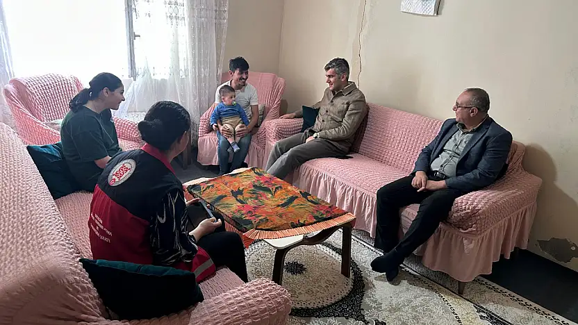 Kaymakam Korkusuz, Dörmüş ailesinin evine konuk oldu